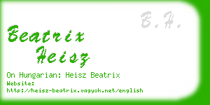 beatrix heisz business card